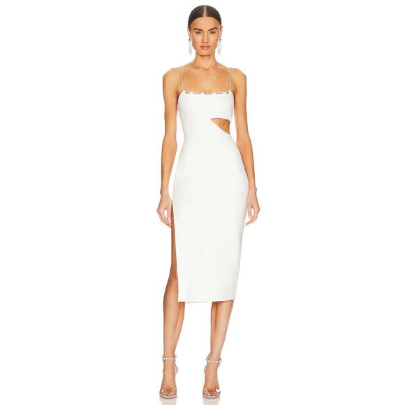 Lovers & Friends Charlotte Midi Dress White NWT Size Small – Retail $188 - Picture 7 of 7
